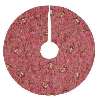 Autumn Apples Brushed Polyester Tree Skirt