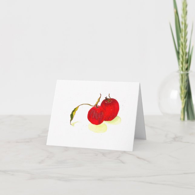 Autumn apples card (Front)