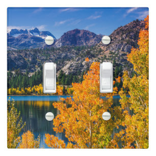 Autumn around June Lake, California Light Switch Cover