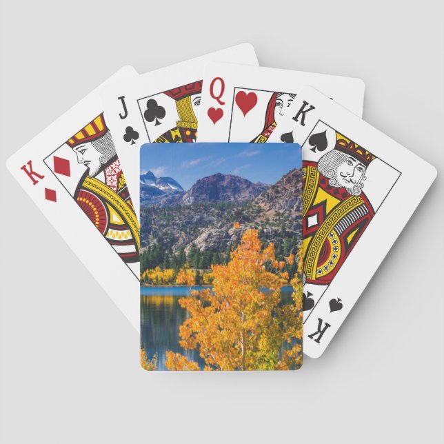Autumn around June Lake, California Poker Cards (Back)