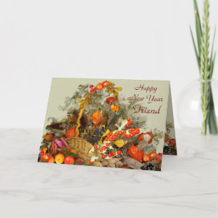 AUTUMN ARRANGEMENT ~ New Year Card (Friend)