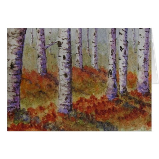 Autumn Aspens Cards (Front Horizontal)