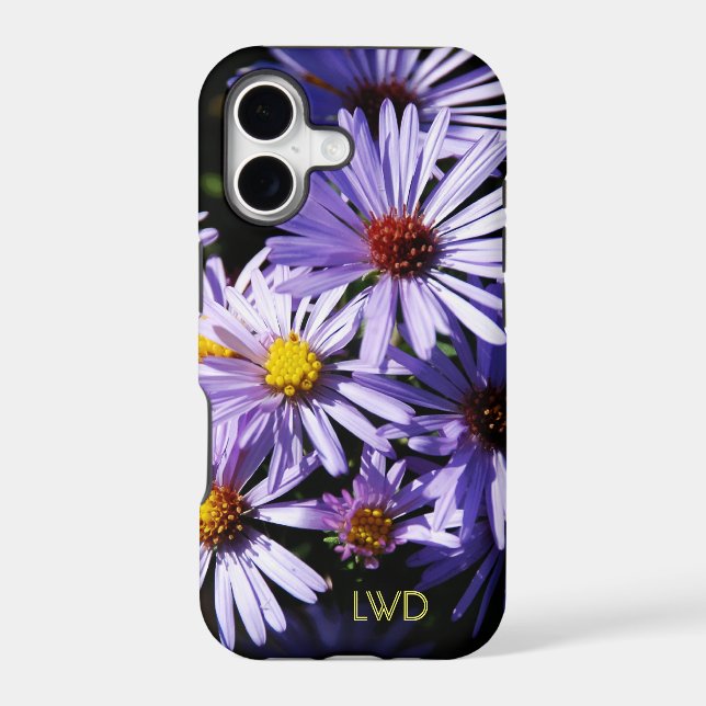 Autumn Asters Monogram Case-Mate iPhone 5 Case (Back)