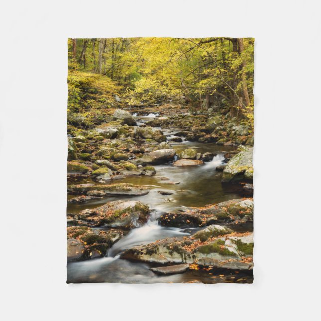 Autumn at Big Creek Fleece Blanket (Front)