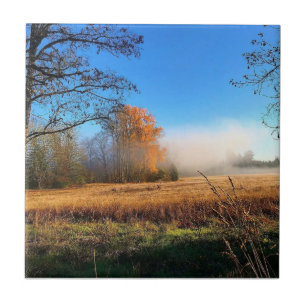 Autumn at Champoeg State Park, Oregon Poster Ceramic Tile