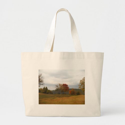 Autumn at Lake Arrowhead Large Tote Bag