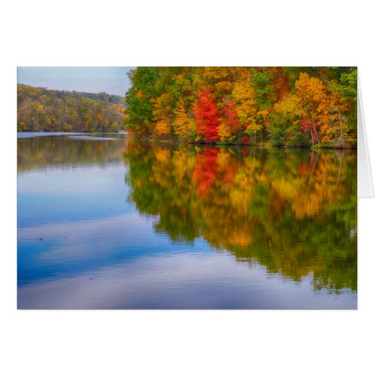 Autumn at Lake Cards (Front Horizontal)