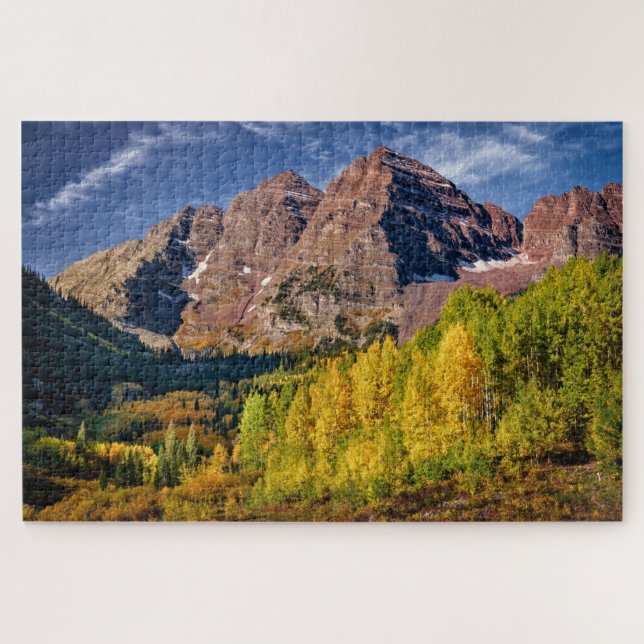 Autumn at Maroon Bells 1000 Piece Puzzle (Horizontal)
