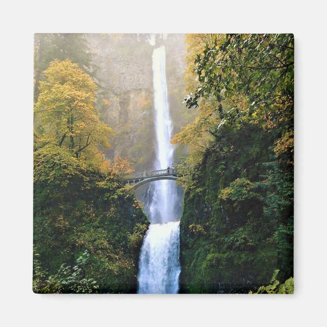 Autumn at Multnomah Falls, OR Magnet (Front)