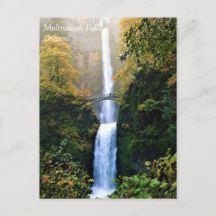 Autumn at Multnomah Falls, OR Postcard