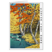 Autumn at Oirase Hasui Kawase scenery shin hanga (Front)