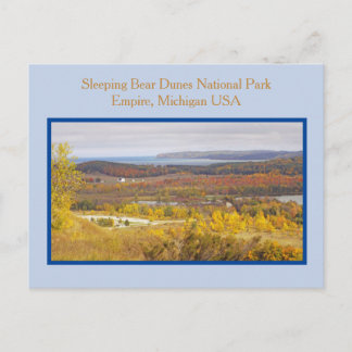 AUTUMN AT SLEEPING BEAR DUNES NATIONAL PA.POSTCARD POSTCARD