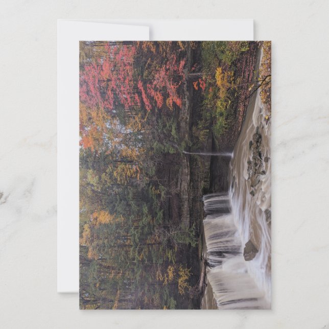 Autumn at the Great Falls of Tinkers Creek Holiday Card (Front)