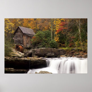 Autumn At The Grist Mill Print