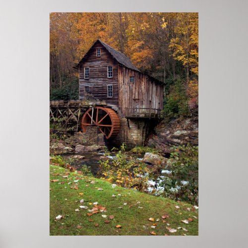 Autumn  At The Grist Mill  Print