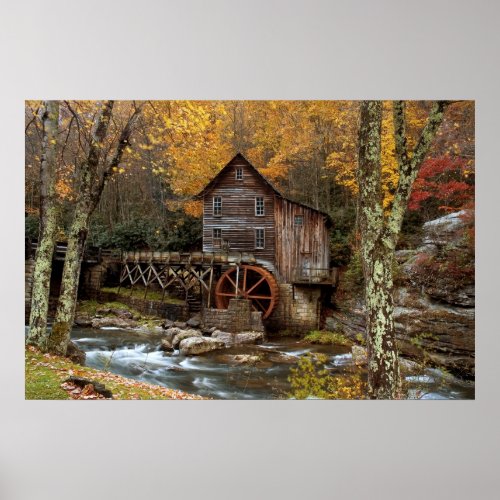 Autumn  At The Grist Mill  Print