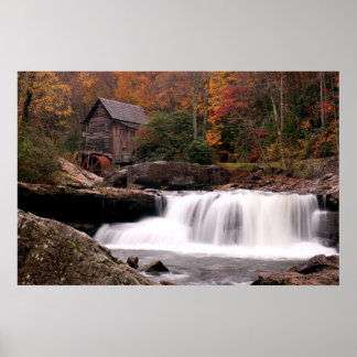 Autumn  At The Grist Mill  Print