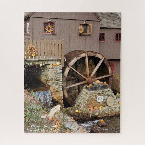 Autumn at the Plimouth Gristmill Puzzle