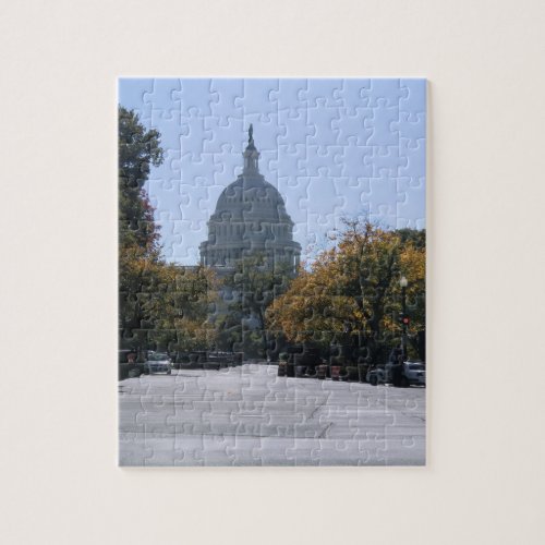 Autumn at the US Capitol Washington DC  Jigsaw Puzzle