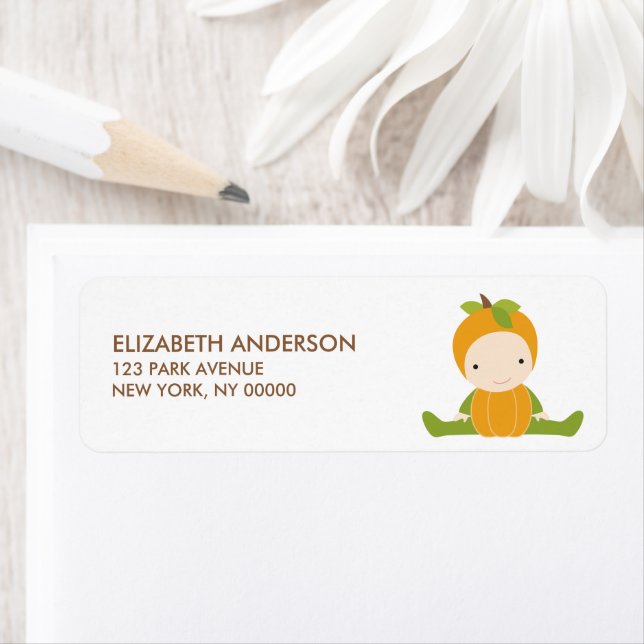 Autumn Baby Shower Address Labels (Insitu)