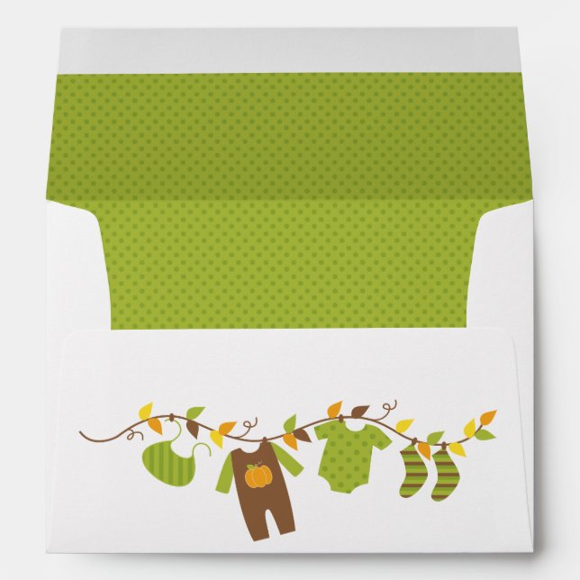Autumn Baby Shower Envelope (Back (Bottom))