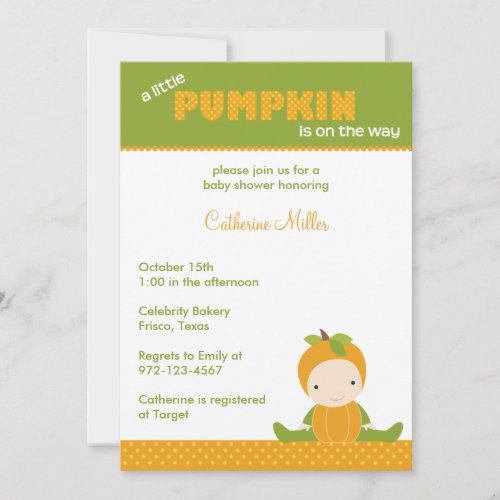 Autumn Baby Shower Invitation