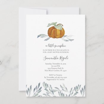 Autumn Baby Shower Invitations by VGInvites at Zazzle