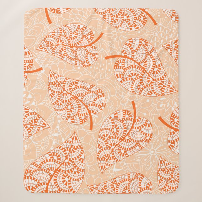 Autumn background. Leaf seamless patternbackground Sherpa Blanket (Front)