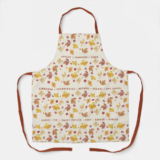 Autumn Baking Spices and Floral Apron
