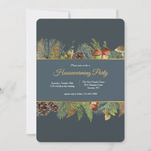 Autumn Banner Housewarming Invitation