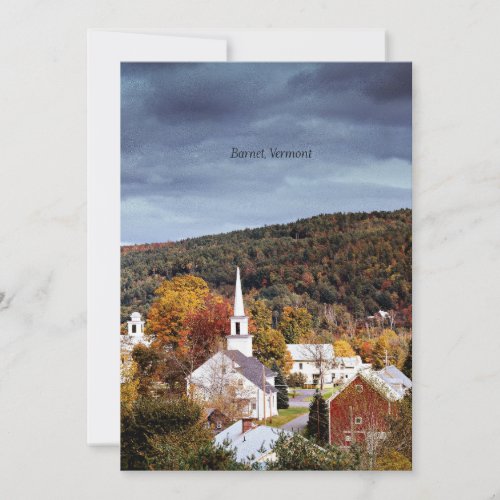 Autumn Barnet Vermont Card