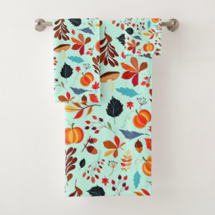 Autumn Bath Towels - Choose Colors