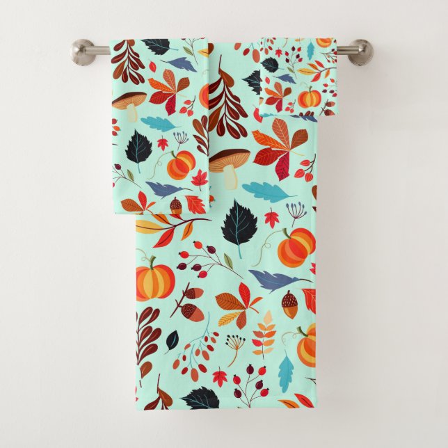 Autumn Bath Towels - Choose Colors (Insitu)