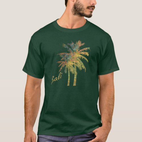 Autumn Batik Palm Trees T_Shirt