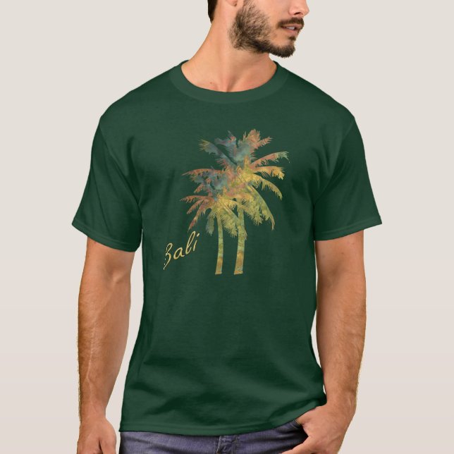 Autumn Batik Palm Trees T-Shirt (Front)