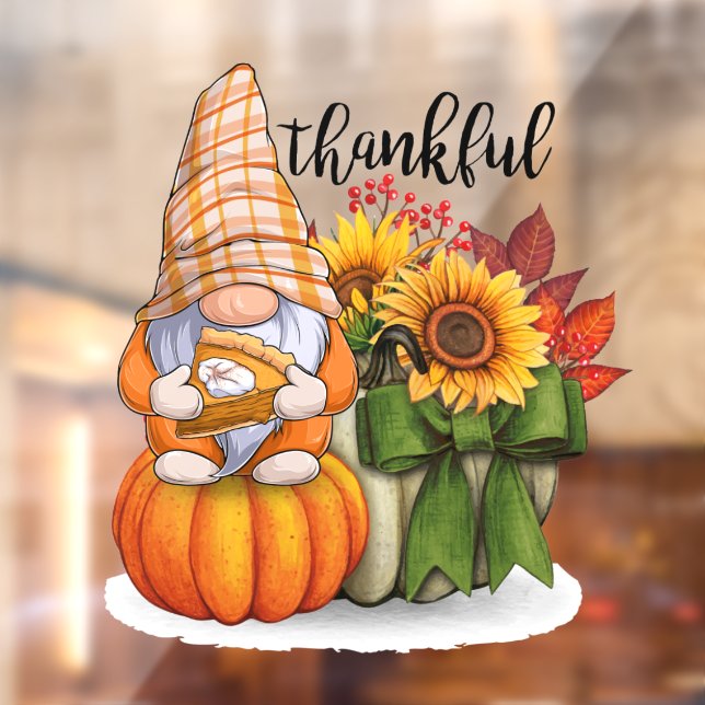 Autumn Beautiful Popular Thanksgiving Collection Window Cling (Sheet 2)