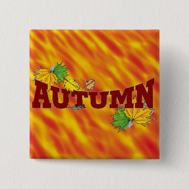 Autumn Beauty - Button (Front)