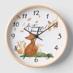 Autumn Beauty  Clock