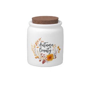 Autumn Beauty Coffee Candy Jar