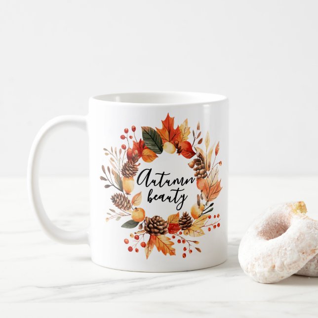 Autumn Beauty coffee mug (With Donut)