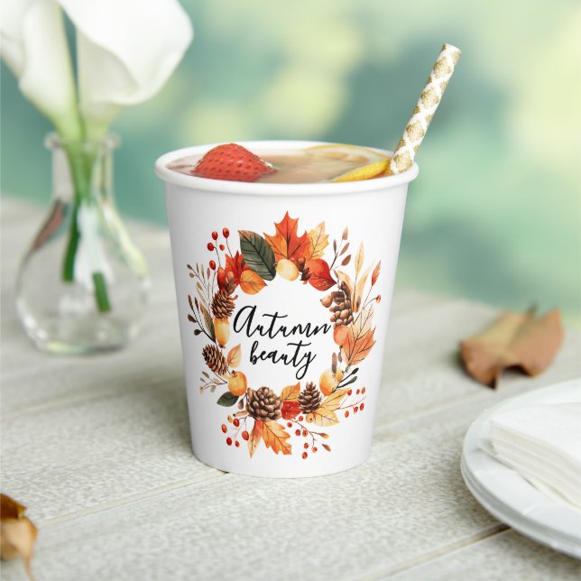 Autumn Beauty coffee mug Paper Cups (Insitu)
