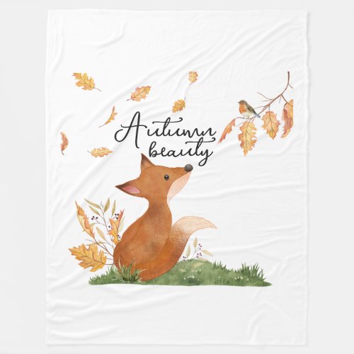 Autumn Beauty  Fleece Blanket