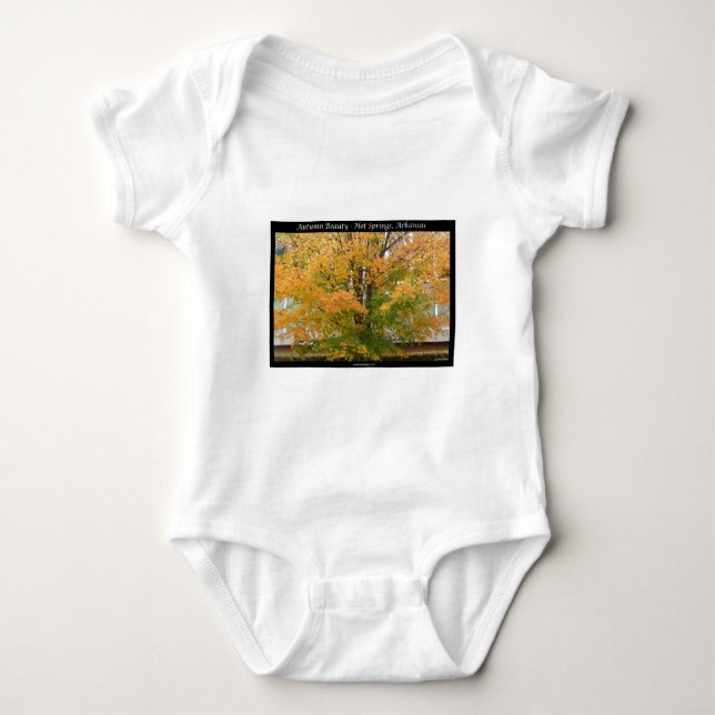Autumn Beauty Hot Springs, Arkansas Apparel Gifts Baby Bodysuit (Front)