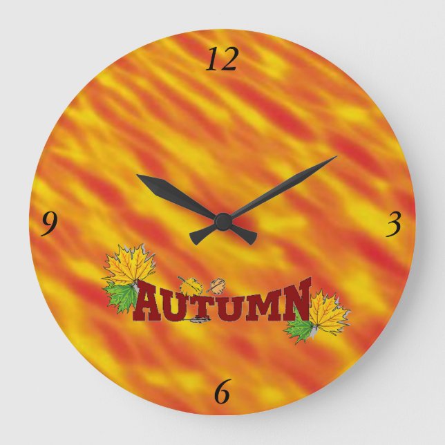 Autumn Beauty - Large Clock (Front)
