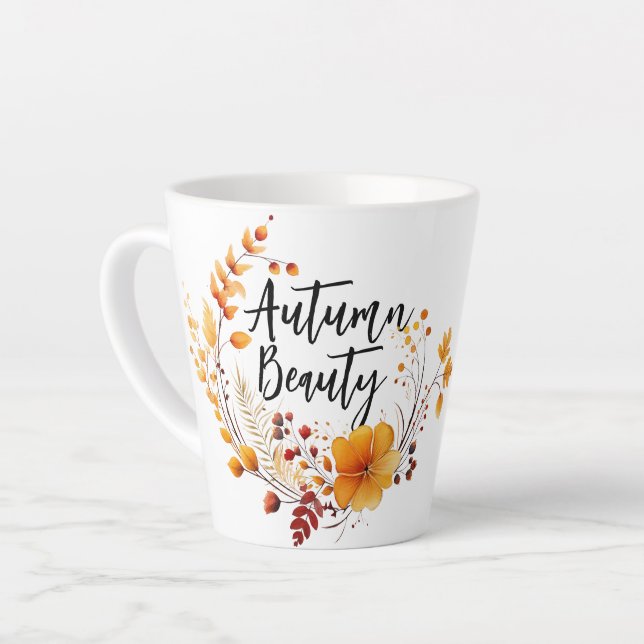 Autumn Beauty  Latte Mug (Left Angle)