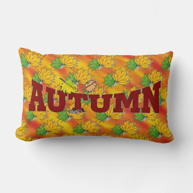 Autumn Beauty - Lumbar Pillow (Front)