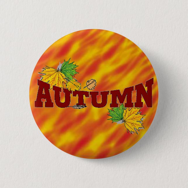 Autumn Beauty - Pinback Button (Front)