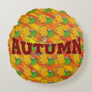 Autumn Beauty - Round Pillow