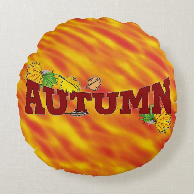 Autumn Beauty - Round Pillow (Front)