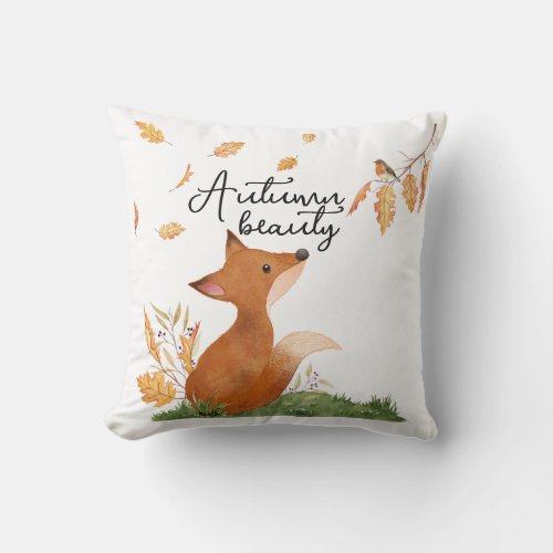 Autumn Beauty  Throw Pillow